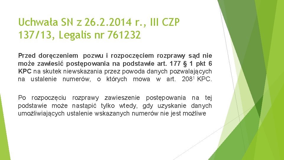 Uchwała SN z 26. 2. 2014 r. , III CZP 137/13, Legalis nr 761232