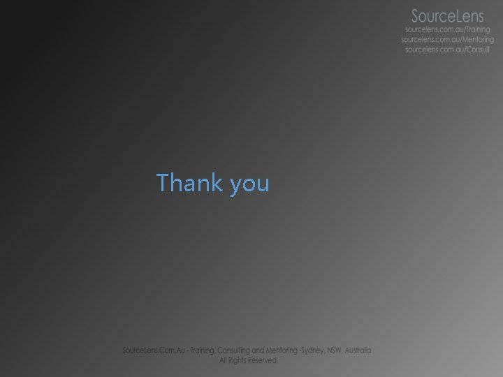 Thank you  Thank you