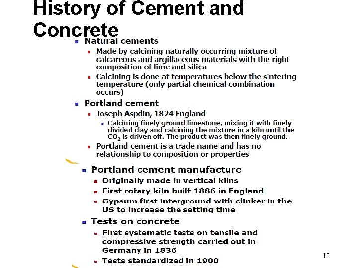 History of Cement and Concrete 10 