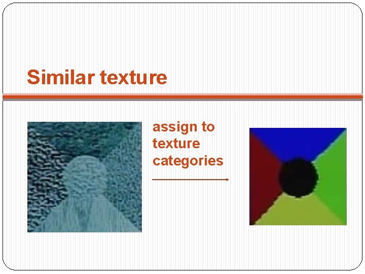 Similar texture assign to texture categories 