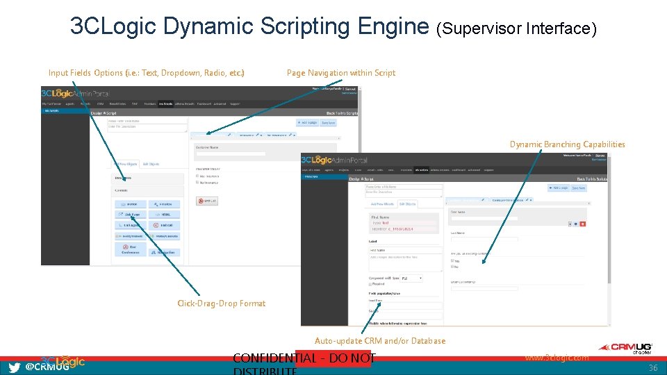 3 CLogic Dynamic Scripting Engine (Supervisor Interface) Input Fields Options (i. e. : Text,