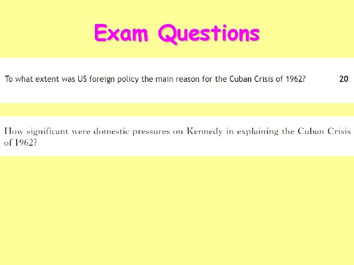 Exam Questions 