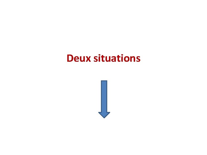 Deux situations 