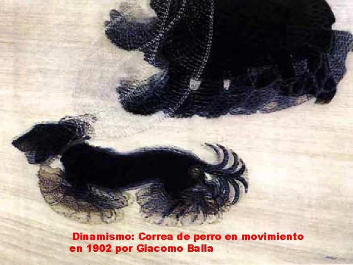 . Dinamismo: Correa de perro en movimiento en 1902 por Giacomo Balla 