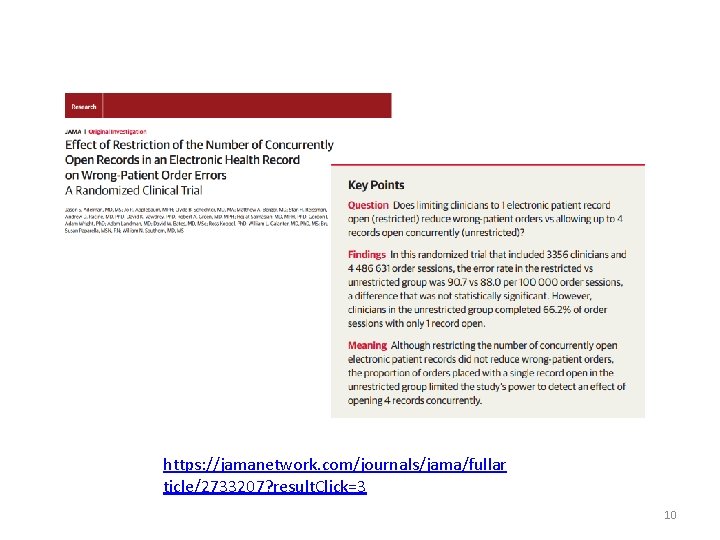 https: //jamanetwork. com/journals/jama/fullar ticle/2733207? result. Click=3 10 