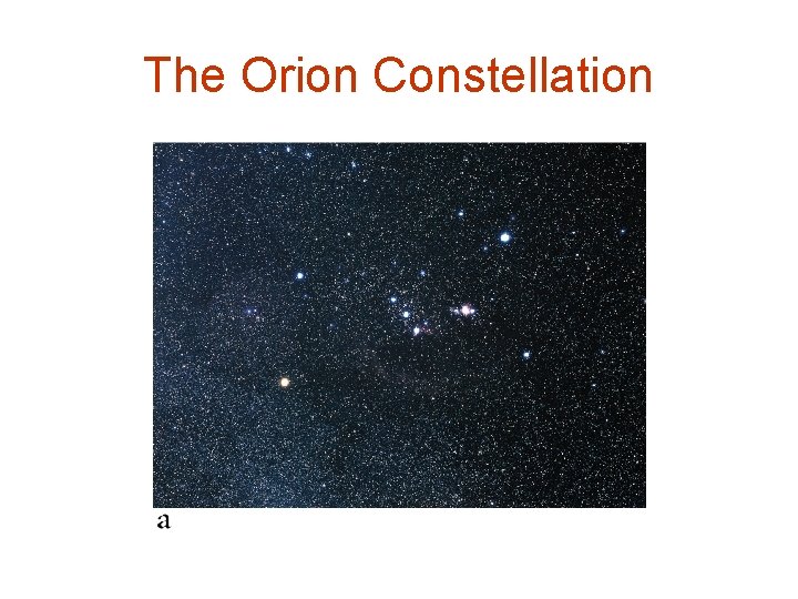 The Orion Constellation 