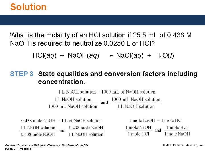 Solution What is the molarity of an HCl solution if 25. 5 m. L