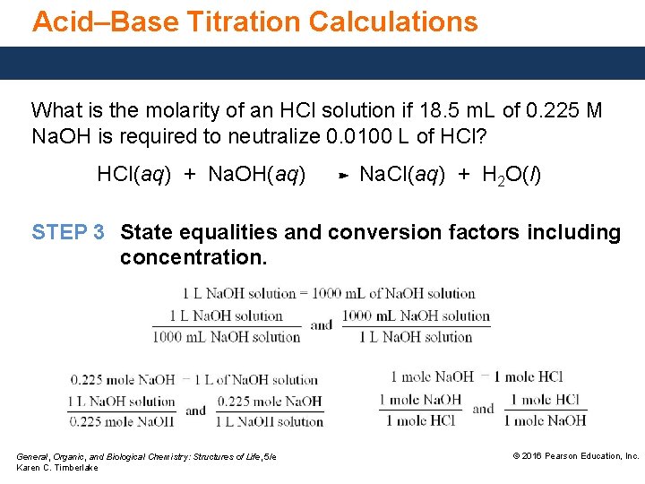 Acid–Base Titration Calculations What is the molarity of an HCl solution if 18. 5