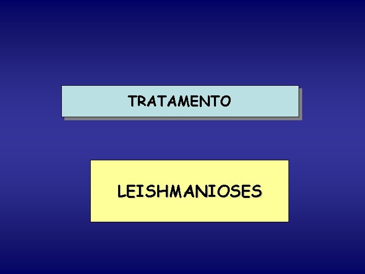 TRATAMENTO LEISHMANIOSES 