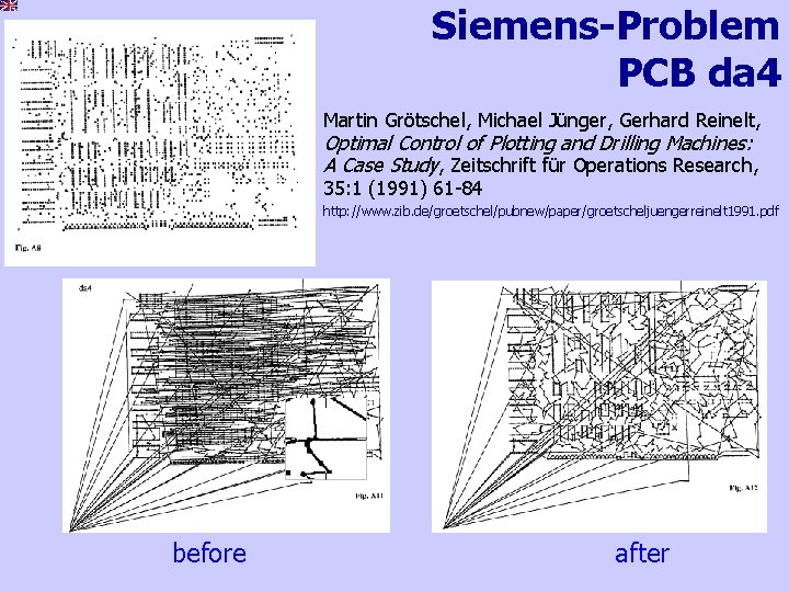 Siemens-Problem PCB da 4 Martin Grötschel, Michael Jünger, Gerhard Reinelt, Optimal Control of Plotting