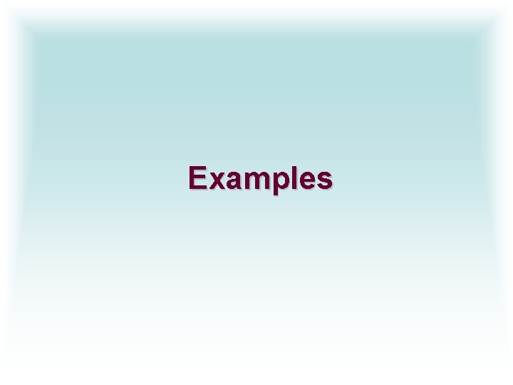 Examples 
