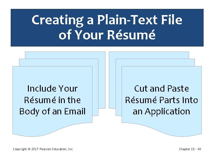 Creating a Plain-Text File of Your Résumé Include Your Résumé in the Body of Creating a Plain-Text File of Your Résumé Include Your Résumé in the Body of