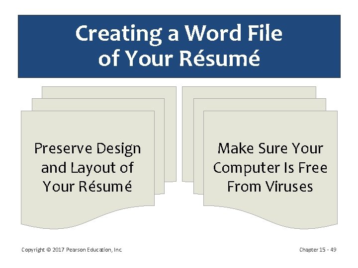 Creating a Word File of Your Résumé Preserve Design and Layout of Your Résumé Creating a Word File of Your Résumé Preserve Design and Layout of Your Résumé
