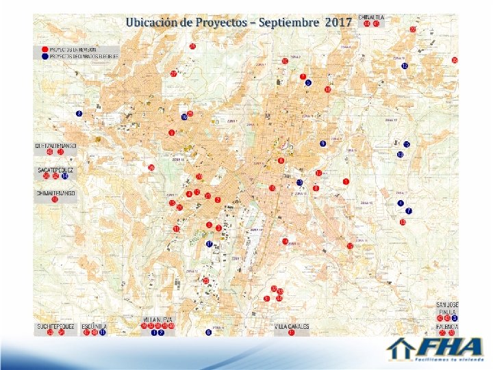 Ubicación de Proyectos – Agosto 2017 
