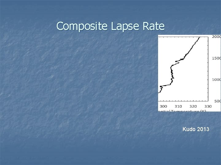 Composite Lapse Rate Kudo 2013 