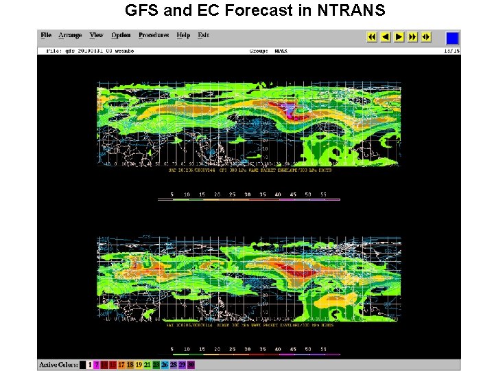 GFS and EC Forecast in NTRANS 