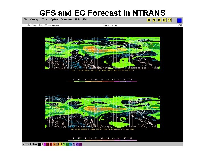 GFS and EC Forecast in NTRANS 