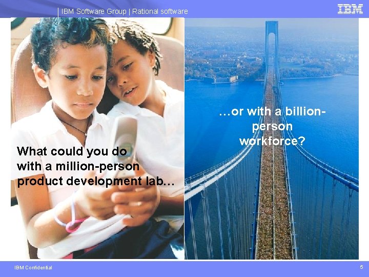 IBM Software Group | Rational software What could you do with a million-person product