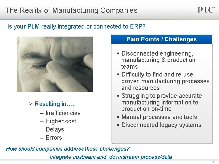 The Reality of Manufacturing Companies Is your PLM really integrated or connected to ERP?