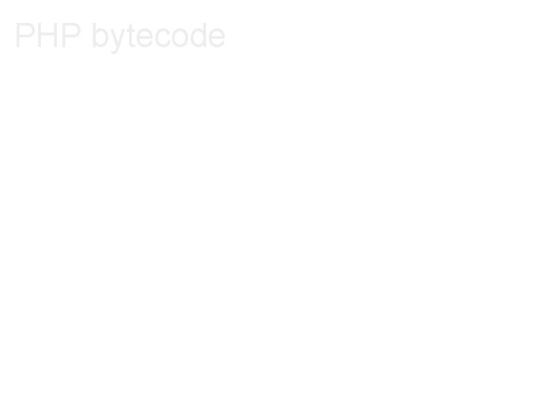 PHP bytecode 