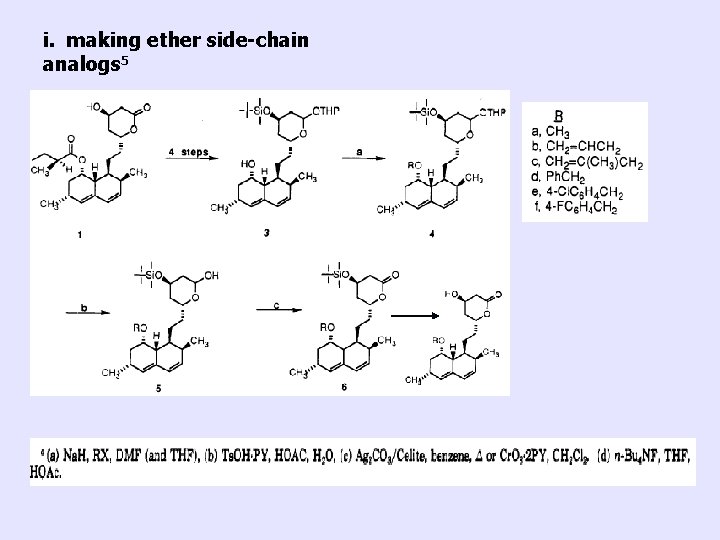 i. making ether side-chain analogs 5 