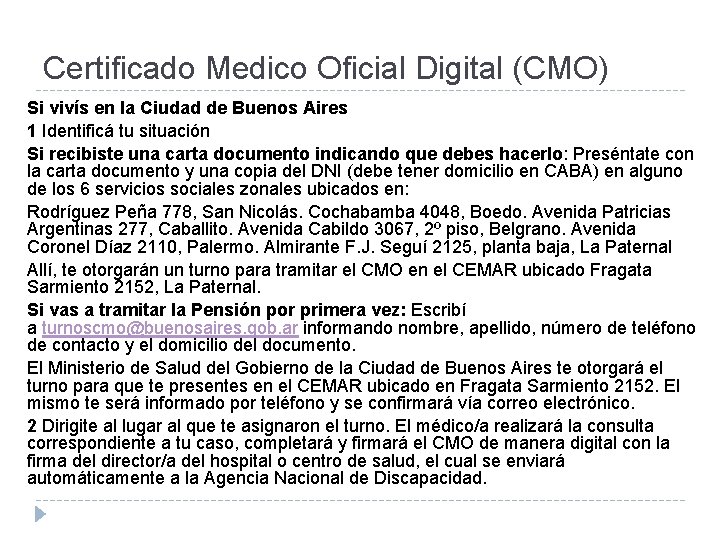 Certificado Medico Oficial Digital (CMO) Si vivís en la Ciudad de Buenos Aires 1