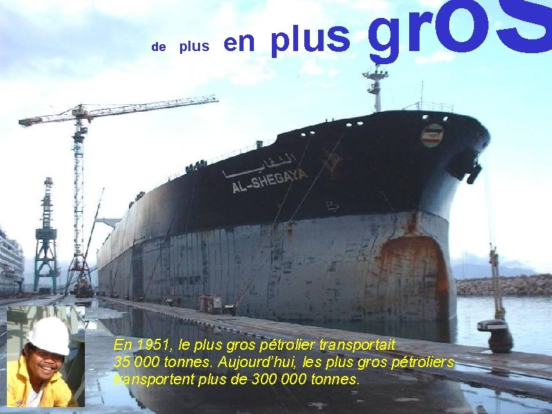 de en p l u s g r plus os En 1951, le plus