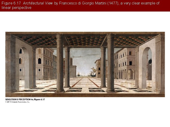 Figure 6. 17 Architectural View by Francesco di Giorgio Martini (1477), a very clear