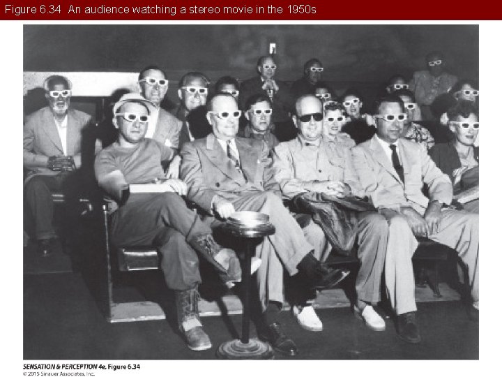 Figure 6. 34 An audience watching a stereo movie in the 1950 s 