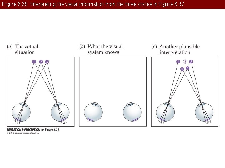 Figure 6. 38 Interpreting the visual information from the three circles in Figure 6.