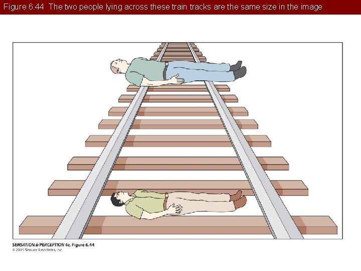 Figure 6. 44 The two people lying across these train tracks are the same