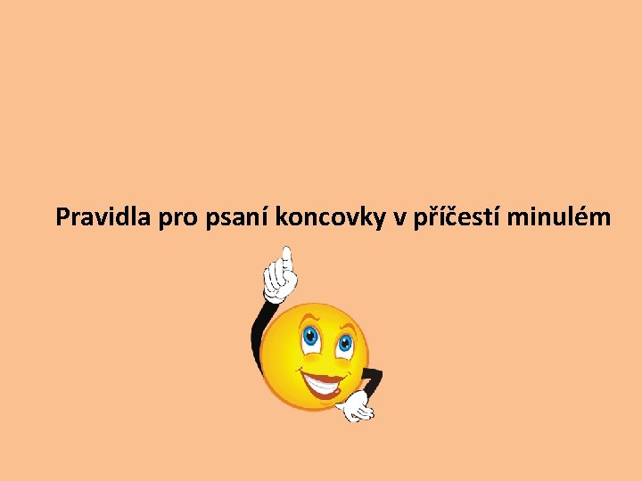 Pravidla pro psaní koncovky v příčestí minulém 