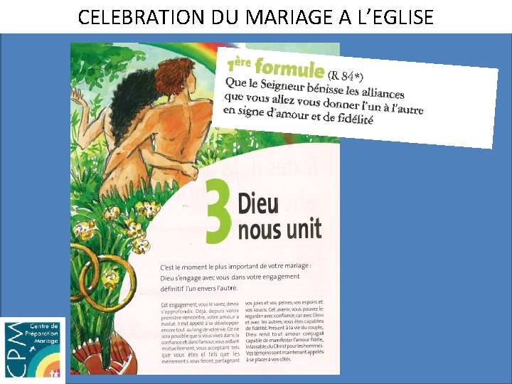 CELEBRATION DU MARIAGE A L’EGLISE 