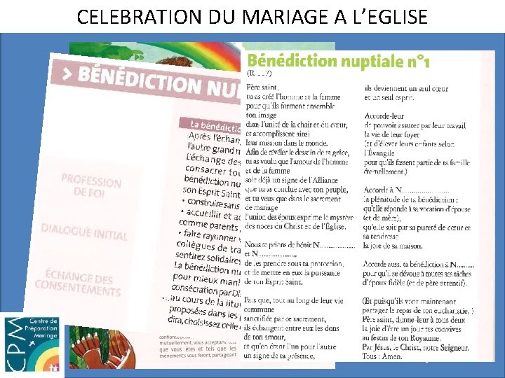 CELEBRATION DU MARIAGE A L’EGLISE 