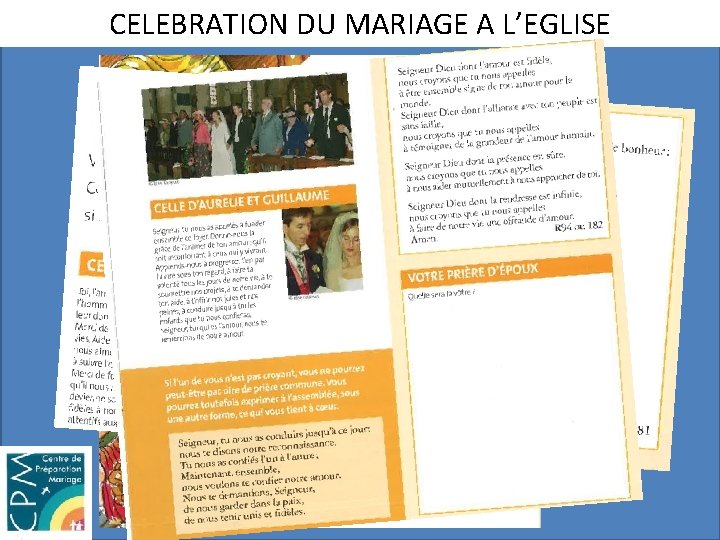 CELEBRATION DU MARIAGE A L’EGLISE 