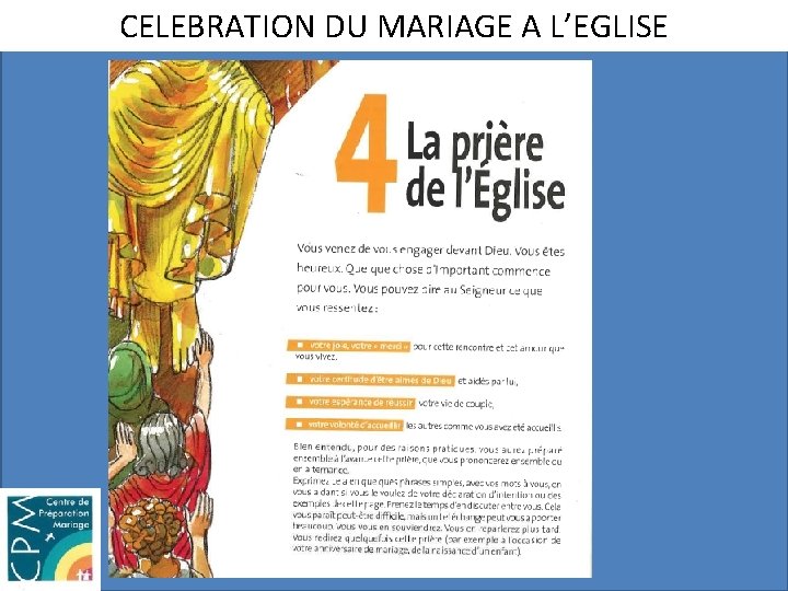 CELEBRATION DU MARIAGE A L’EGLISE 