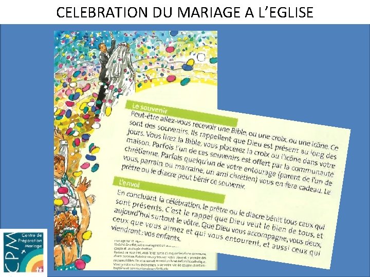 CELEBRATION DU MARIAGE A L’EGLISE 