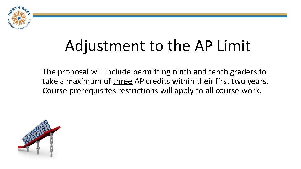 Adjustment to the AP Limit The proposal will include permitting ninth and tenth graders