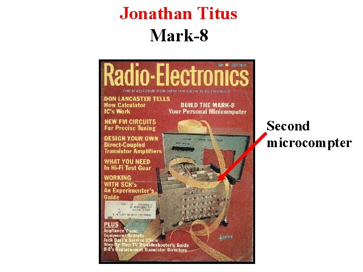Jonathan Titus Mark-8 Second microcompter 