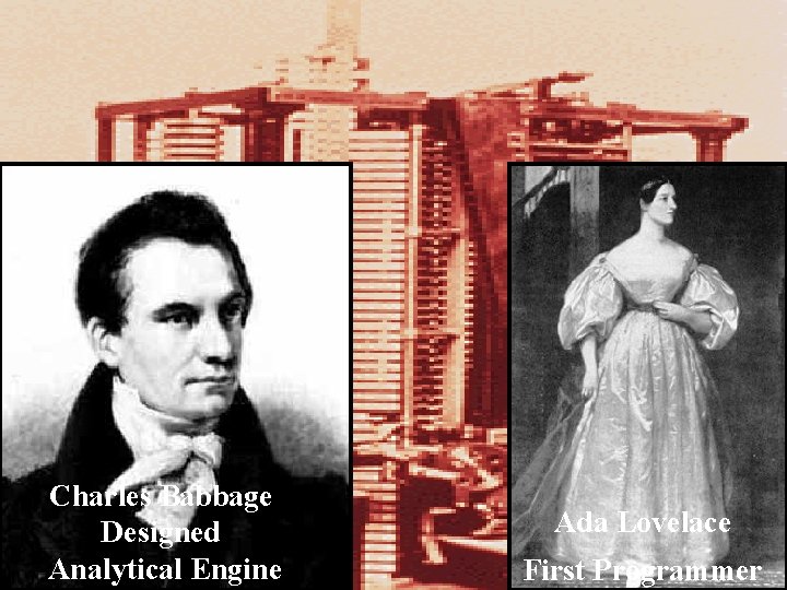 Charles Babbage Designed Analytical Engine Ada Lovelace First Programmer 