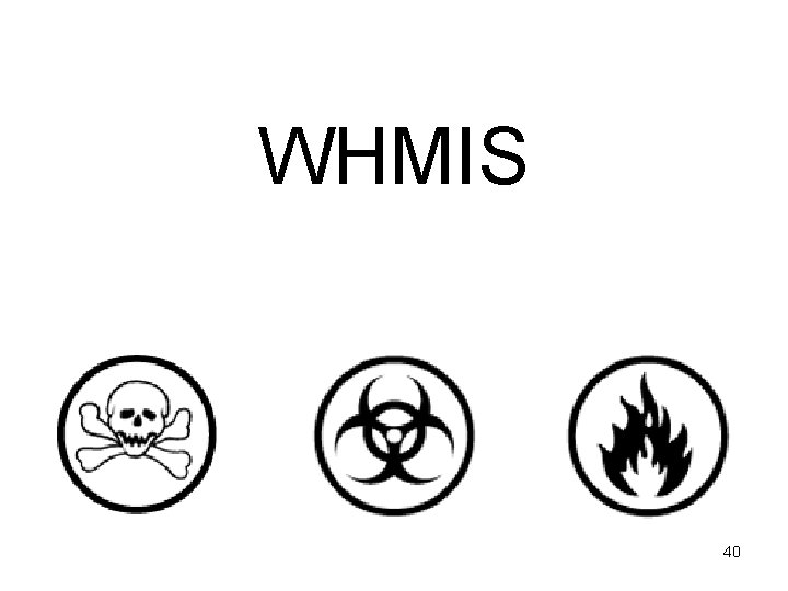 WHMIS 40 