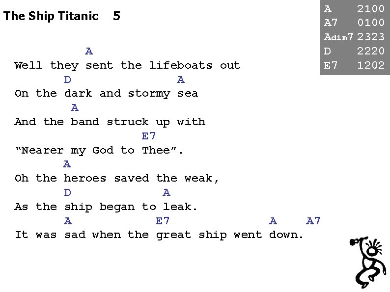 The Ship Titanic 5 A Well they sent the lifeboats out D A On