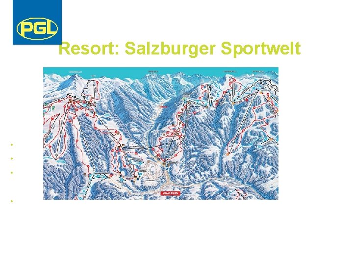 Resort: Salzburger Sportwelt • Blue runs: 30 • Red runs: 81 • Black runs: