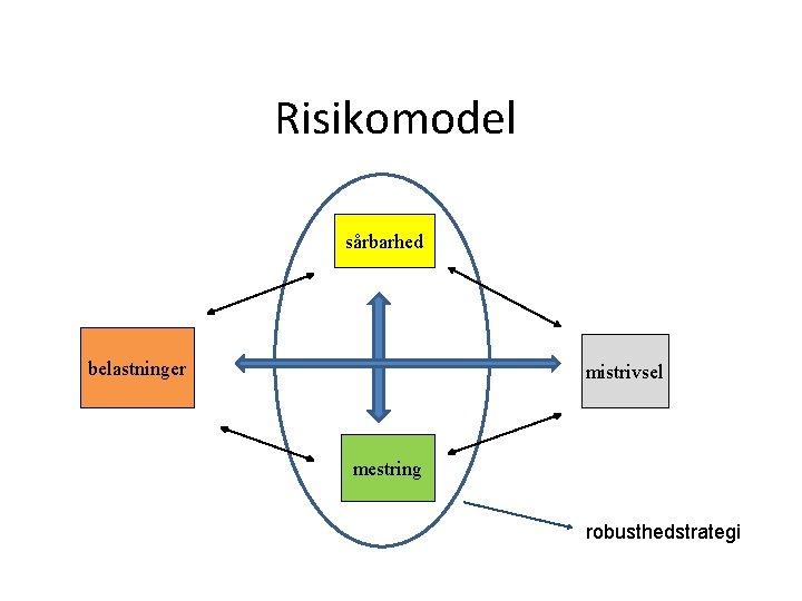 Risikomodel sårbarhed belastninger mistrivsel mestring robusthedstrategi 