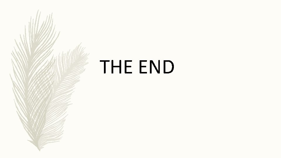 THE END 