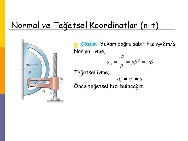 Normal ve Teğetsel Koordinatlar (n-t) p 