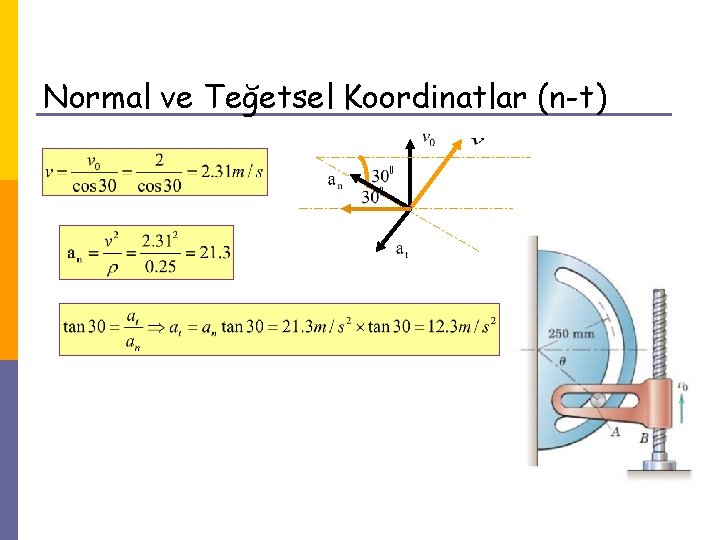 Normal ve Teğetsel Koordinatlar (n-t) 