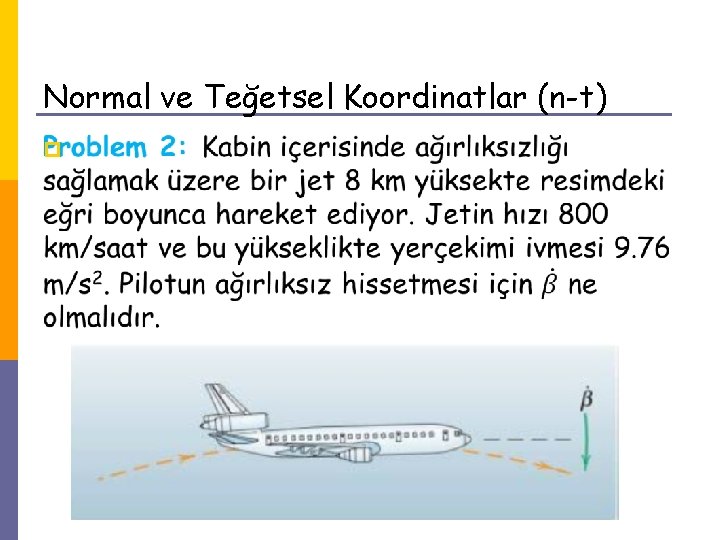 Normal ve Teğetsel Koordinatlar (n-t) p 