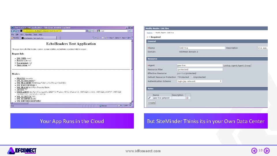 Your App Runs in the Cloud But Site. Minder Thinks its in your Own
