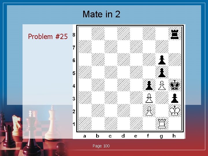 Mate in 2 Problem #25 Page 100 